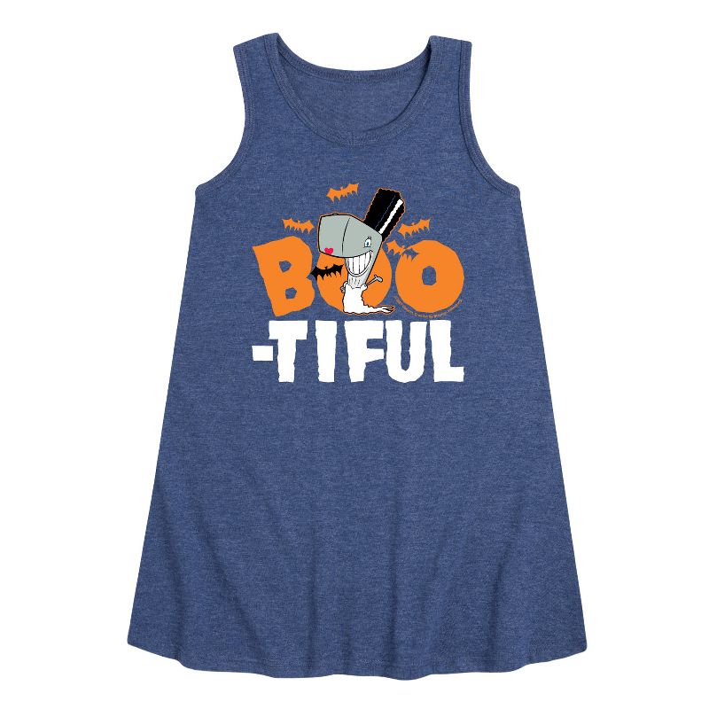 Girls' - SpongeBob SquarePants - Boo-tiful Graphic Sleeveless Aline Dress