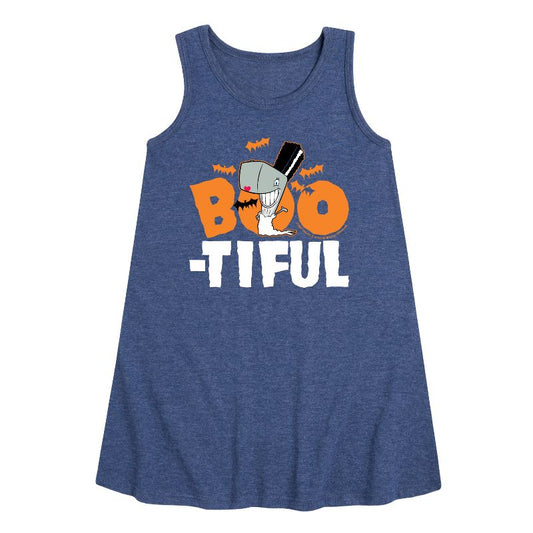 فستان سبونج بوب سكوير بانتس الجذاب بدون أكمام بتصميم خطي للفتيات