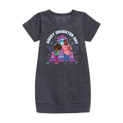 Girls' - Karma's World - Daddy Daughter Day Graphic Short Sleeve Fleece Dress