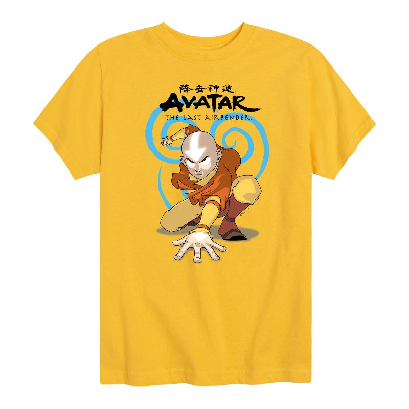Boys' - Avatar: The Last Airbender - Aang Swirl Short Sleeve Graphic T-Shirt