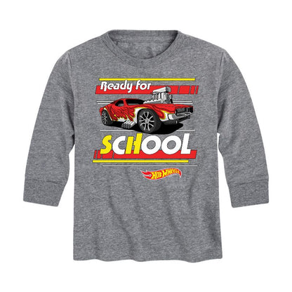 Boys' - Hot Wheels - Ready For School Long Sleeve Graphic T-Shirt