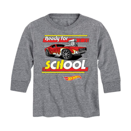 Boys' - Hot Wheels - Ready For School Long Sleeve Graphic T-Shirt