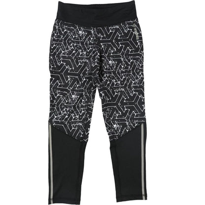 Reebok Girls Geo Reflective Athletic Leggings