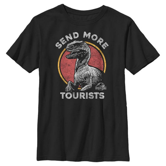 Boy's Jurassic Park Send Me More Tourists T-Shirt