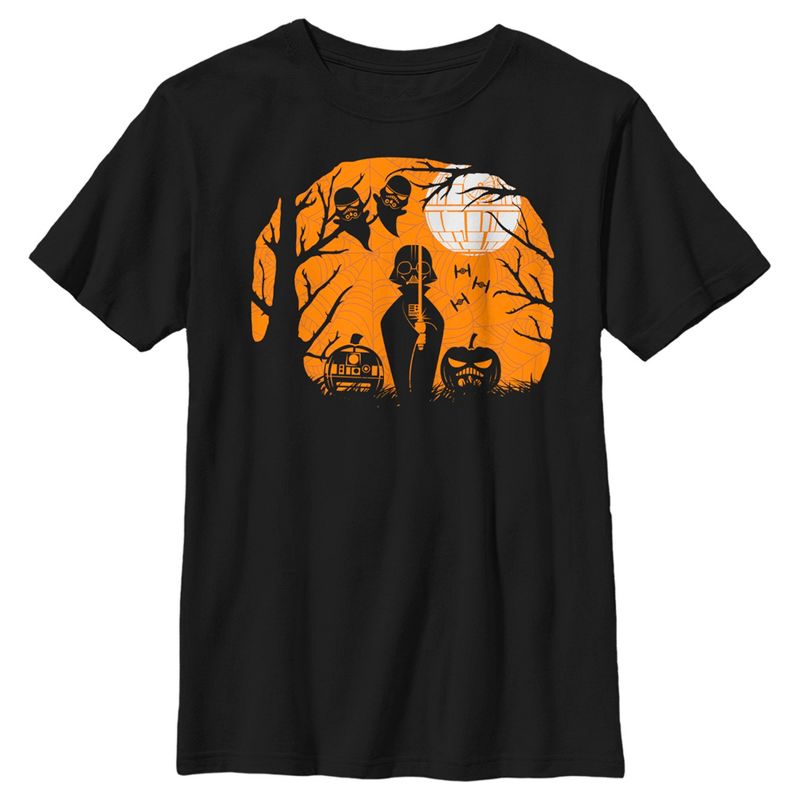 Boy's Star Wars Halloween Darth Vader Scene T-Shirt