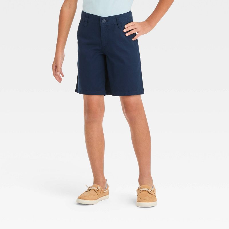 Boys' Flat Front 'At the Knee' Chino Shorts - Cat & Jack™