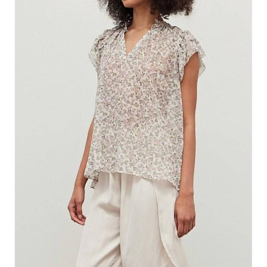 Gender Neutral Fleur Chiffon Ruffle Blouse - GRADE & GATHER