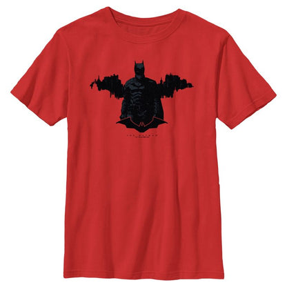 Boy's The Batman Gotham Silhouette T-Shirt