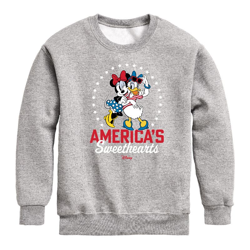 Boys' - Disney - Americana Graphic Long Sleeve Fleece Sweatshirt