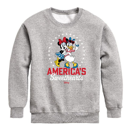 Boys' - Disney - Americana Graphic Long Sleeve Fleece Sweatshirt
