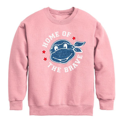 Boys' - Teenage Mutant Ninja Turtles - Born Raised USA Graphic Long Sleeve Fleece Sweatshirt