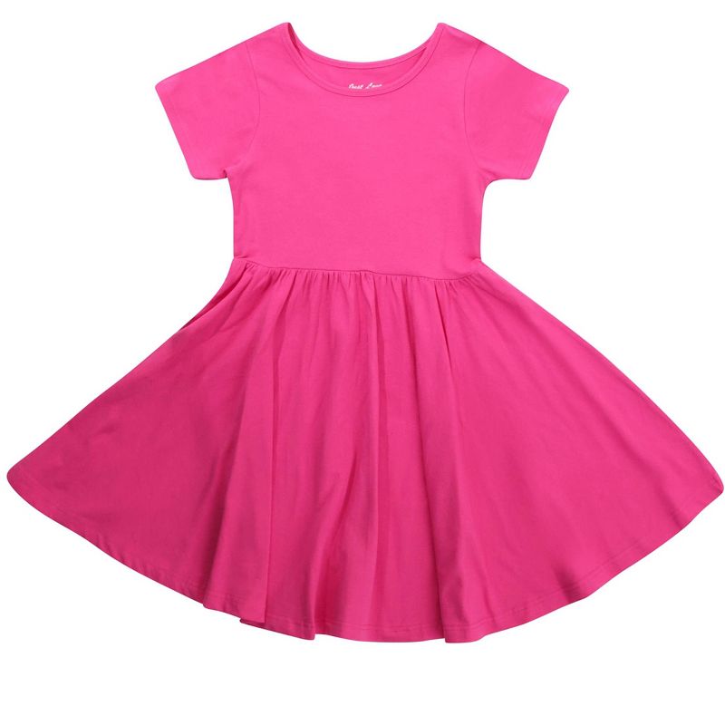 Just Love Girls Twirl Dress Girls Short Sleeve Twirly Skater Dress