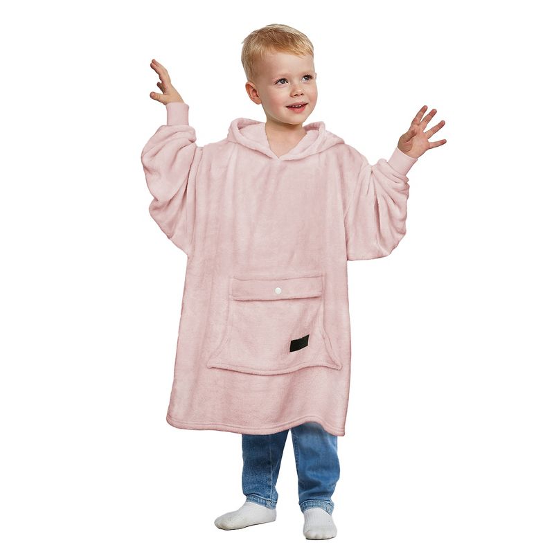 Catalonia Wearable Blanket Hoodie for Kids, Fleece Snuggy Sweatshirt Pullover, 4-12 Years Kids, Gift for Boys Girls, Gift Ideas