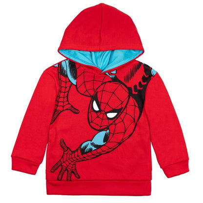 Marvel Avengers,Spider-Man Hulk Fleece Pullover Hoodie Little Kid to Big Kid