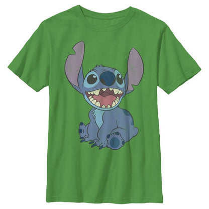 Boy's Lilo & Stitch Sitting Happily T-Shirt