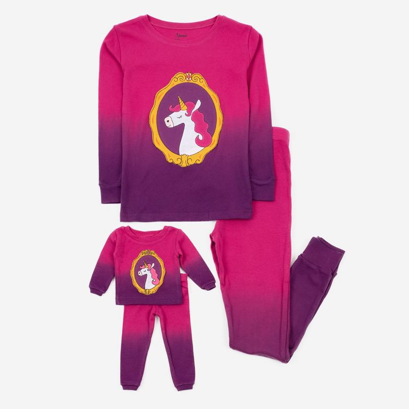 Leveret Girl and Doll Matching Cotton Pajamas - Classic Prints (Part 2)