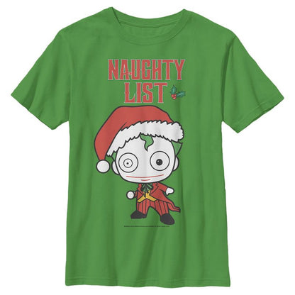 Boy's Batman Christmas Joker Naughty T-Shirt