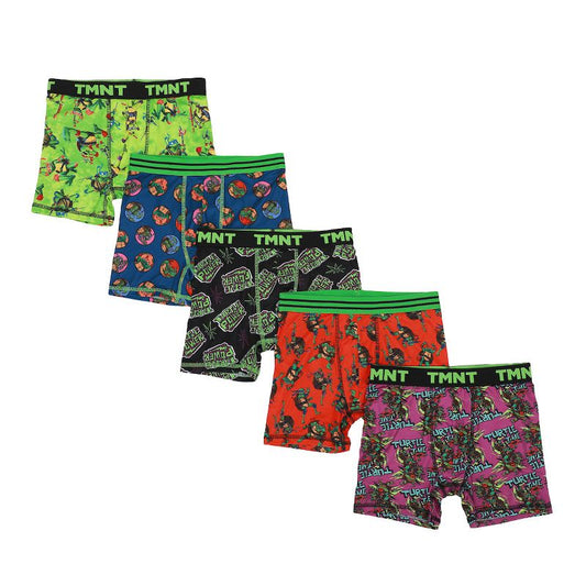 Teenage Mutant Ninja Turtles Youth Boys Boxer Briefs Underwear 4-Pack and 5-Pack