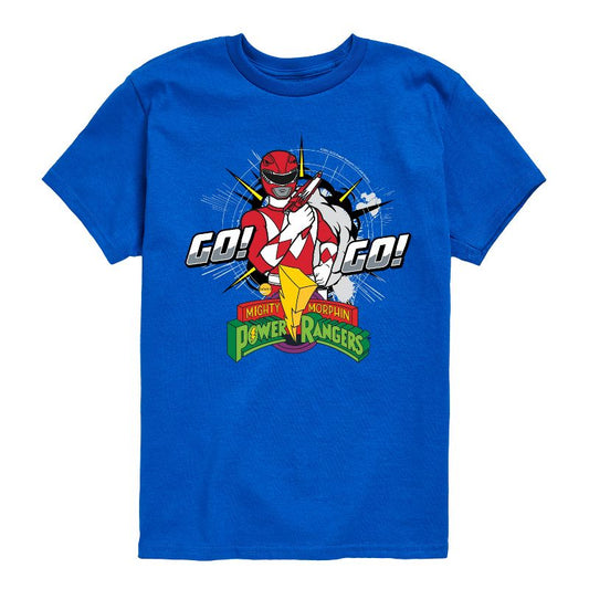 Boys' - Power Rangers - Mighty Morphin Go Go! Short Sleeve Graphic T-Shirt