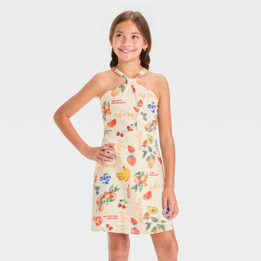 Girls' Printed Halter Slip Dress - art class™