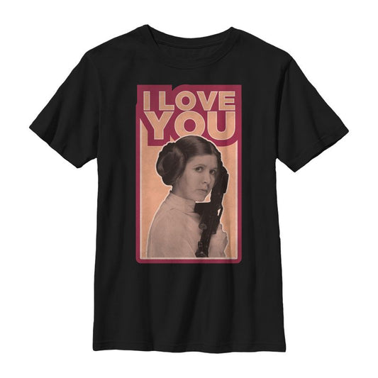 Boy's Star Wars Princess Leia Quote I Love You T-Shirt