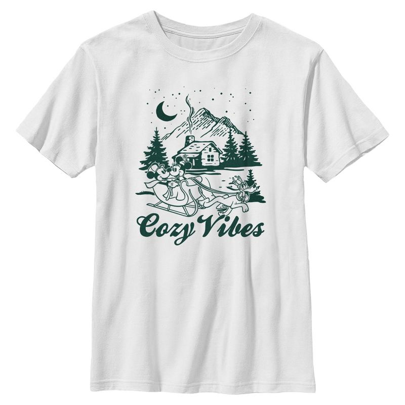 تي شيرت ميكي وأصدقاؤه بتصميم مريح للكابينة للأولاد