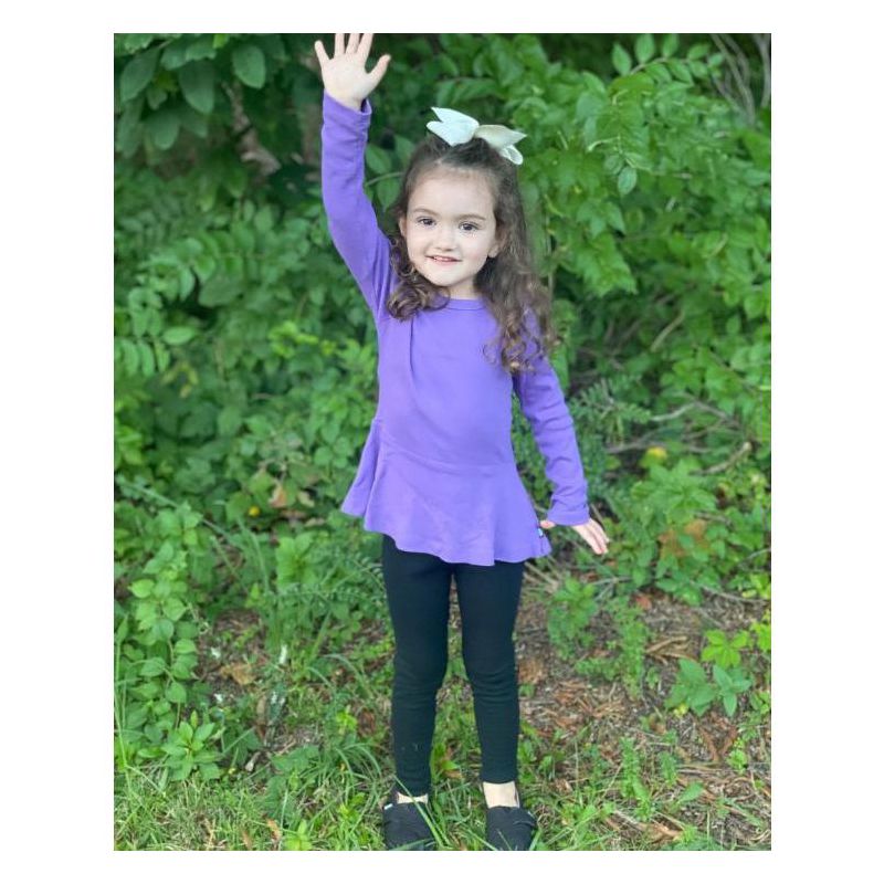 City Threads USA-Made Girls Soft Organic Cotton Leggings