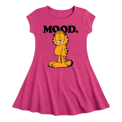 Girls' - Garfield - Mood Fit & Flair Cap Sleeve Dress