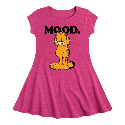 Girls' - Garfield - Mood Fit & Flair Cap Sleeve Dress