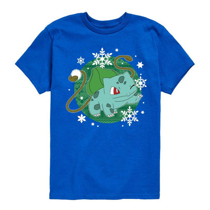 تي شيرت جرافيكي بأكمام قصيرة بنقشة بولبا للأولاد - بوكيمون