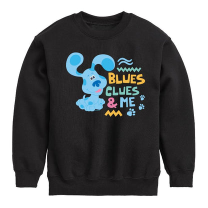 Boys' - Blue's Clues & You! - Blue's Clues & Me Graphic Long Sleeve Fleece Sweatshirt