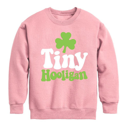 Boys' - Instant Message - St. Patrick's Day Tiny Hooligan Graphic Long Sleeve Fleece Sweatshirt