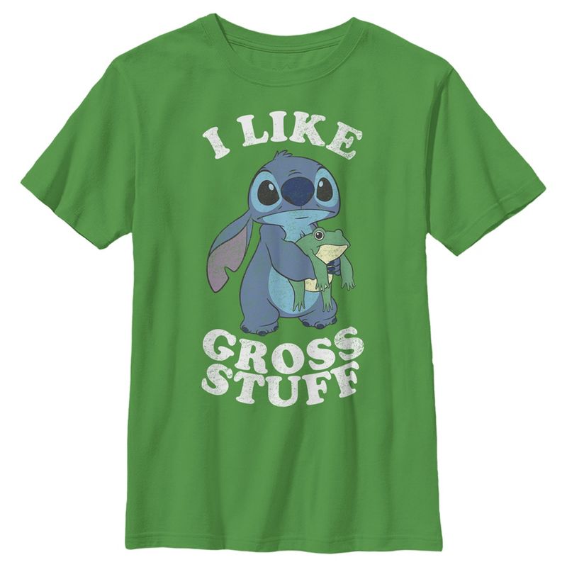 Boy's Lilo & Stitch I Like Gross Stuff, Like Frogs T-Shirt