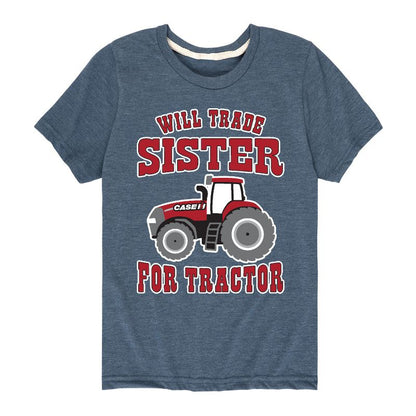 Boys' - Case IH - Will Trade Sister For Tractor Short Sleeve Graphic T-Shirt