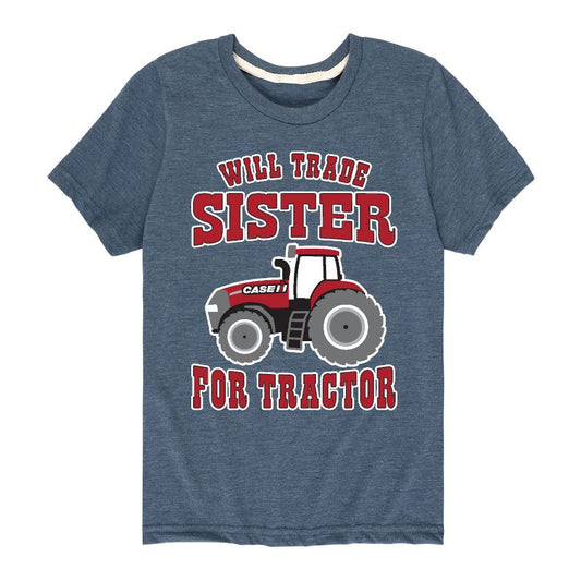 Boys' - Case IH - Will Trade Sister For Tractor Short Sleeve Graphic T-Shirt