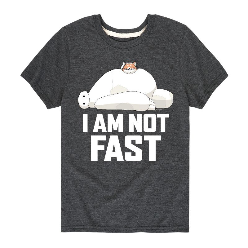 Boys' - Disney - Baymax I Am Not Fast Short Sleeve Graphic T-Shirt