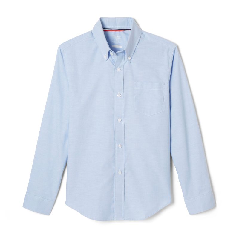 French Toast School Uniform Co-Ed Long Sleeve Oxford Shirt