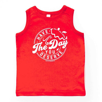 بلوزة بدون أكمام دائرية للشباب من The Juniper Shop SmileyWorld Have The Day You Deserve