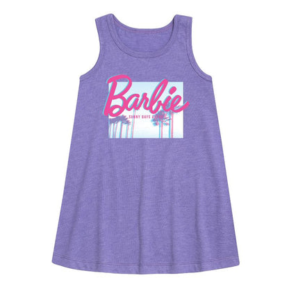 Girls' - Barbie - Sunny Days Ahead Graphic Sleeveless Aline Dress