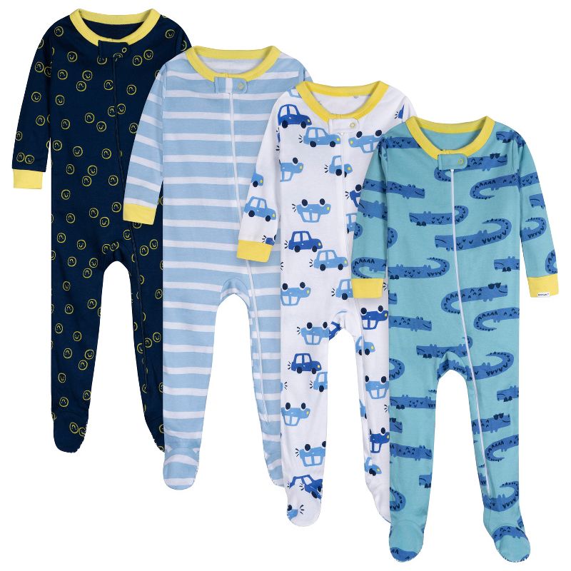 مجموعة ملابس أطفال من ماركة Onesies للأولاد الصغار، مكونة من 4 قطع