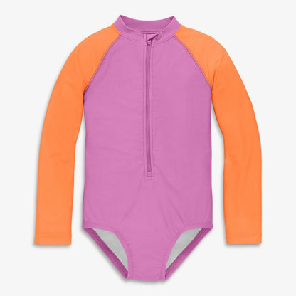 Primary Kids Long Sleeve One-Piece Baseball Rash Guard