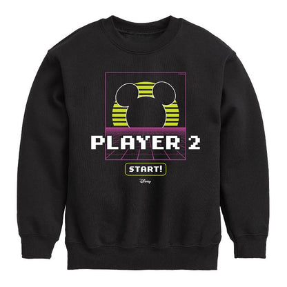 Boys' - Disney - Player 2 Start Graphic Long Sleeve Fleece Sweatshirt