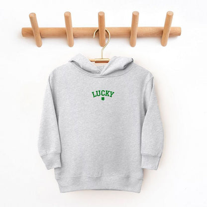 The Juniper Shop Embroidered Lucky Clover Toddler Graphic Hoodie