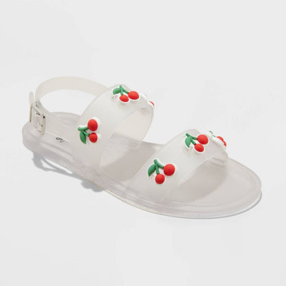 Kids' Saniah Clear Jelly Sandals - art class™ Cherry Red