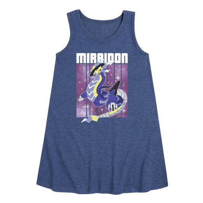 Girls' - Pokémon - Miraidon Legend Graphic Sleeveless Aline Dress