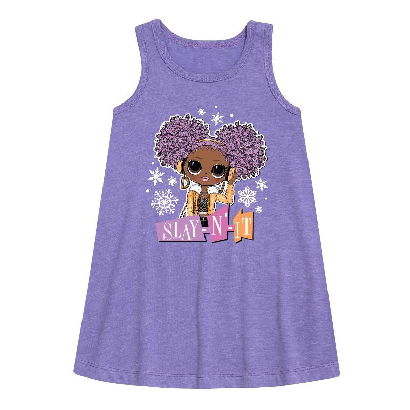 فستان بناتي من LOL Surprise! - دمى شتوية بدون أكمام برسومات جرافيكية