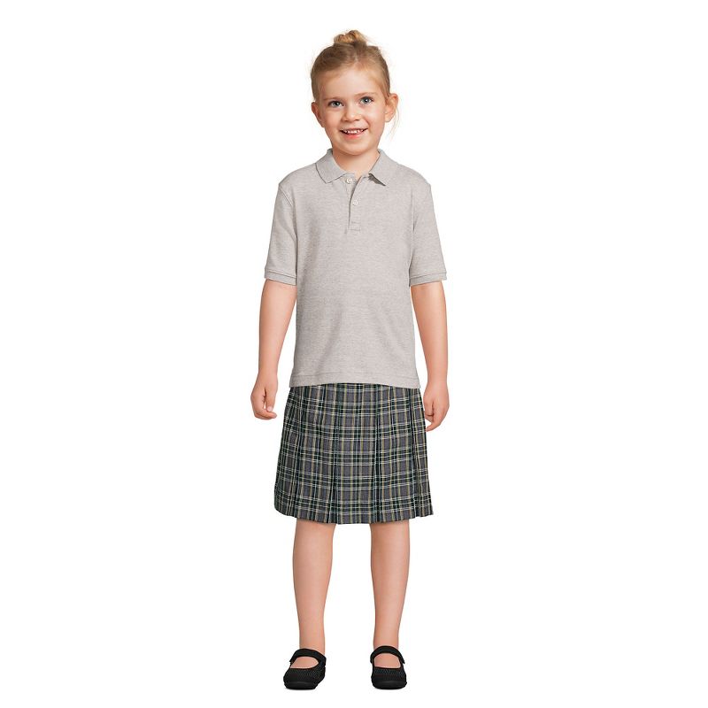 Lands' End School Uniform Kids Short Sleeve Interlock Polo Shirt