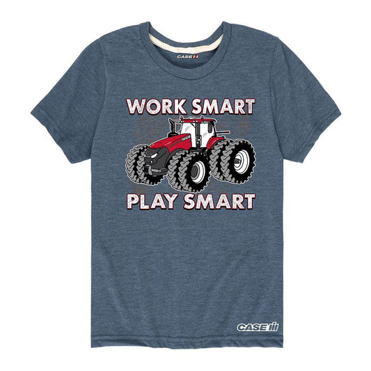 Boys' - Case IH - Work Smart Play Smart Short Sleeve Graphic T-Shirt