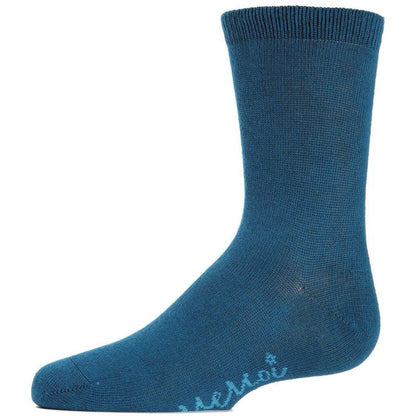 Memoi Kids' Basic Cotton Blend Crew Socks