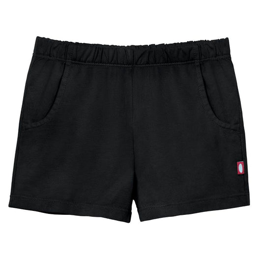 شورت قصير من القطن الناعم بجيوب من City Threads للفتيات مصنوع في الولايات المتحدة الأمريكية، بعامل حماية من الأشعة فوق البنفسجية 50+